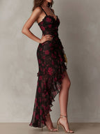 Valentina | Vestido Floral con Volantes
