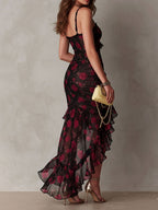 Valentina | Vestido Floral con Volantes