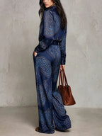 Nora | Conjunto Manga Larga Paisley