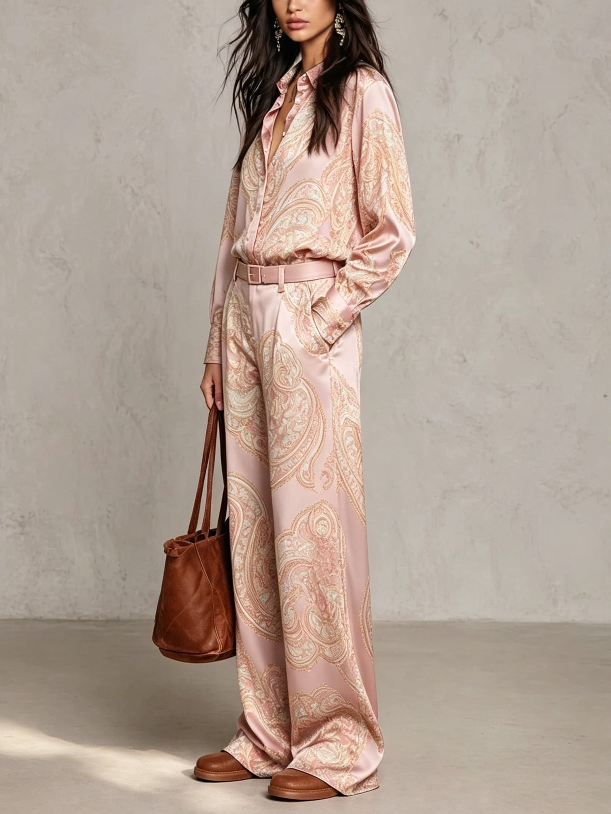 Nora | Conjunto Manga Larga Paisley