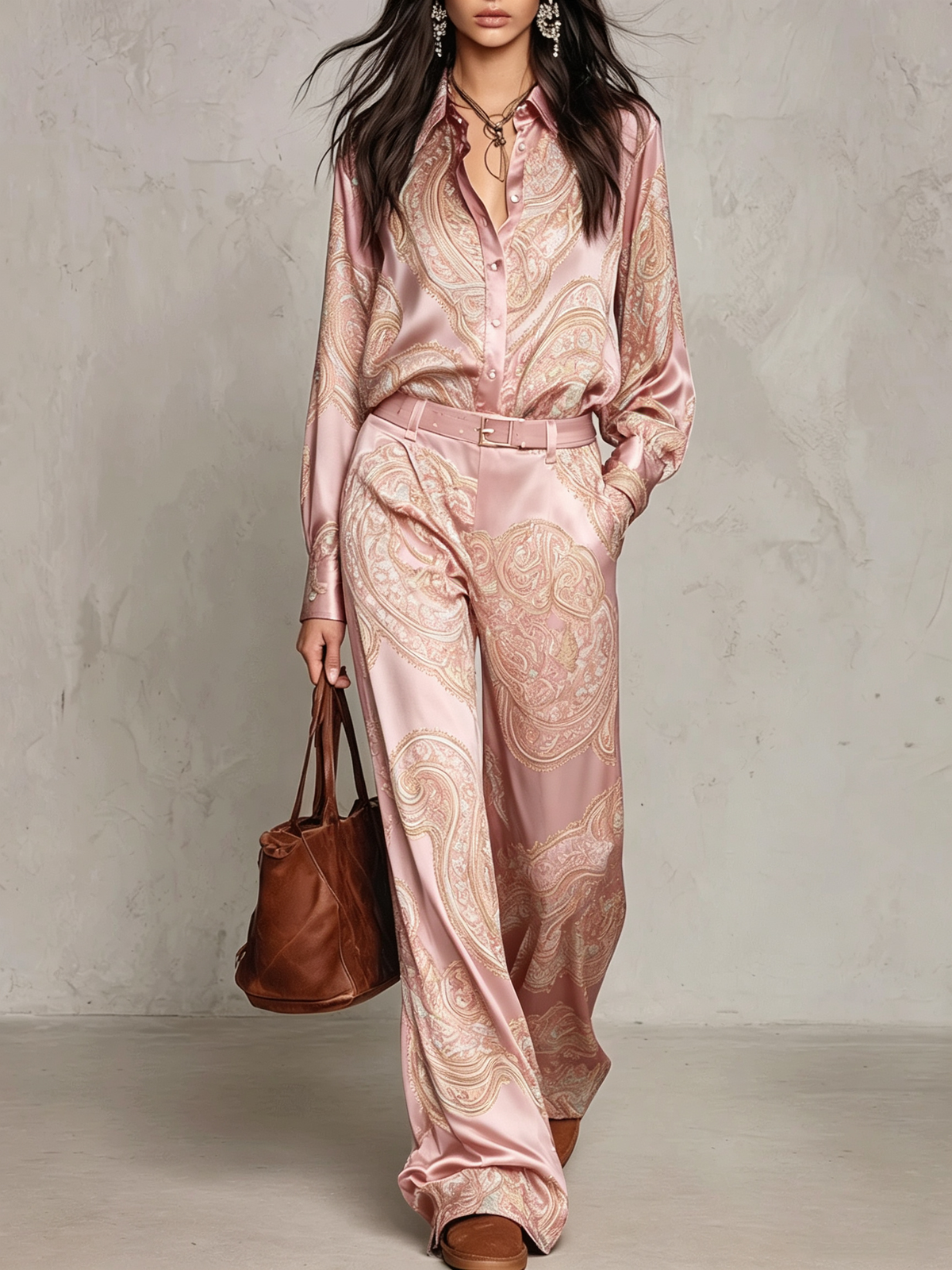 Nora | Conjunto Manga Larga Paisley