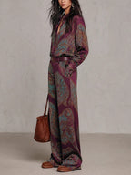 Nora | Conjunto Manga Larga Paisley