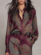 Nora | Conjunto Manga Larga Paisley