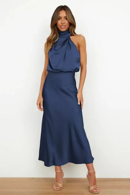 Beatriz | Vestido midi con hombros al descubierto