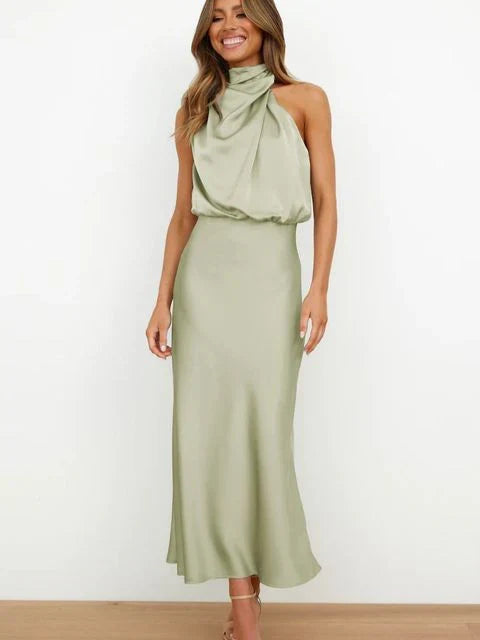 Beatriz | Vestido midi con hombros al descubierto