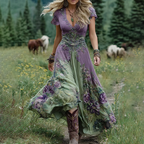 Violeta | Vestido Largo Floral Bohemio