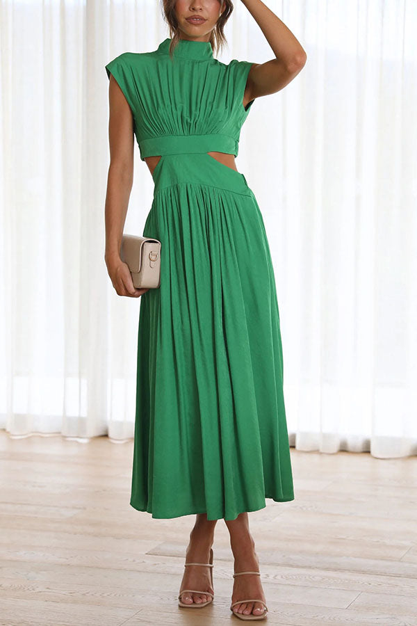 Quiara | Vestido midi con aberturas y bolsillos