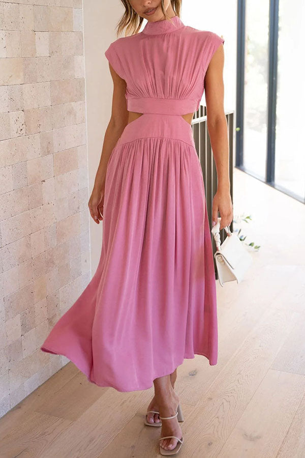 Quiara | Vestido midi con aberturas y bolsillos