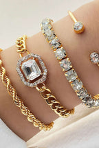 Conjunto de Pulseras con Tachuelas