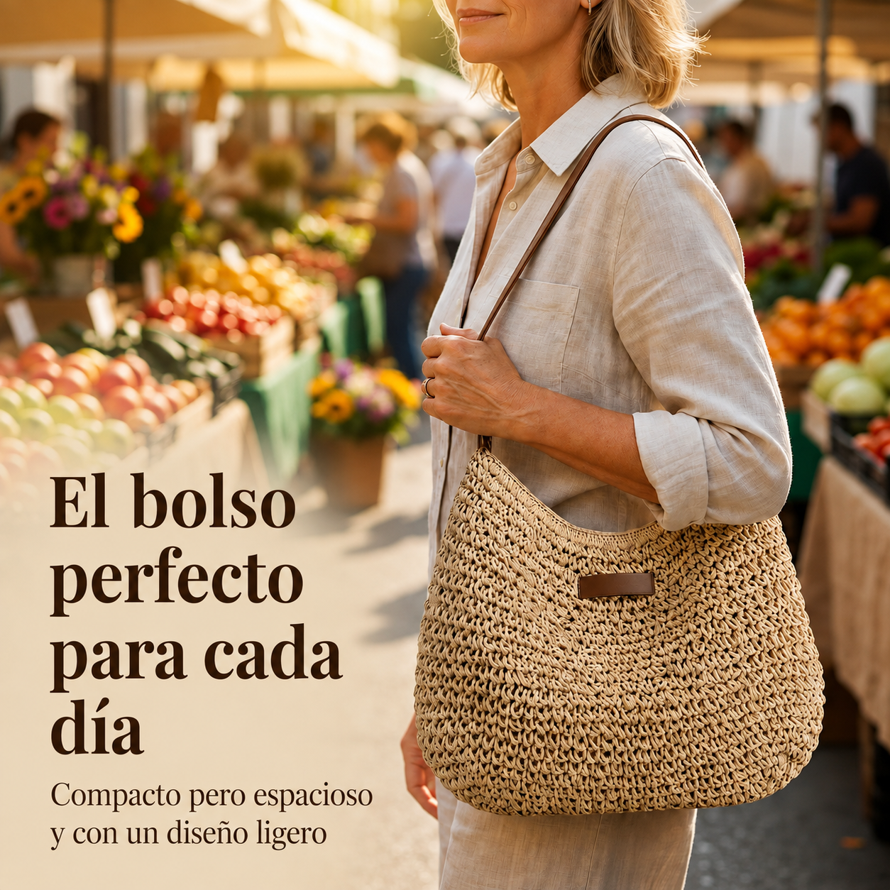 Rosa | Bolso trenzado elegante