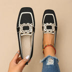 Elegancia | Mocasines con hebilla de cristal