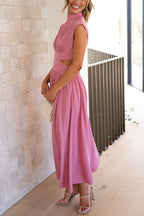 Quiara | Vestido midi con aberturas y bolsillos
