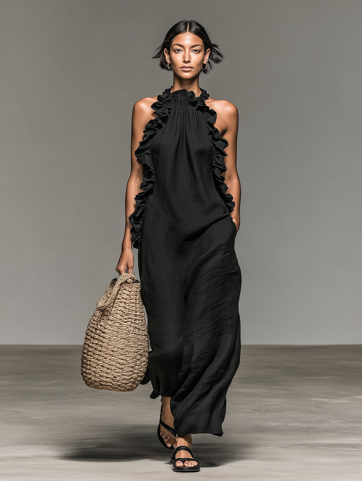 Vera | Vestido Largo Negro Elegante