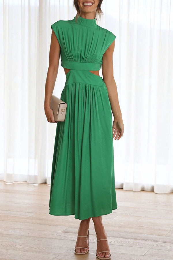 Quiara | Vestido midi con aberturas y bolsillos