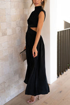 Quiara | Vestido midi con aberturas y bolsillos