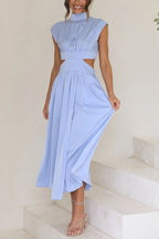 Quiara | Vestido midi con aberturas y bolsillos