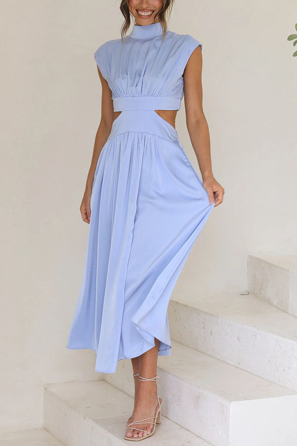 Quiara | Vestido midi con aberturas y bolsillos