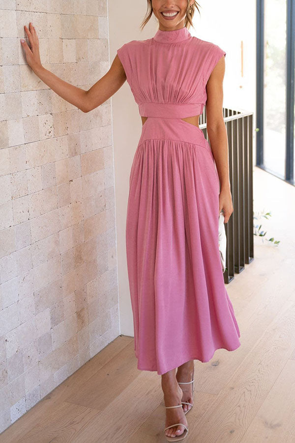 Quiara | Vestido midi con aberturas y bolsillos