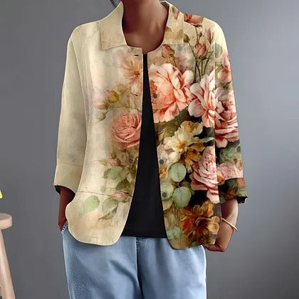 Marisol |  Chaqueta tipo camisa de corte holgado con botones