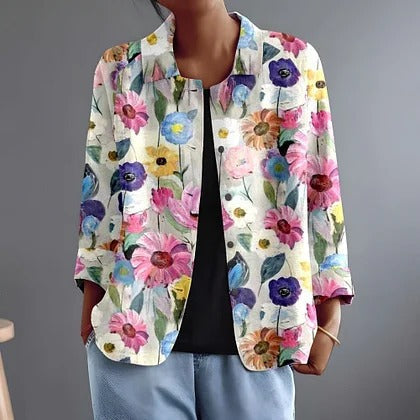 Patricia | Chaqueta tipo camisa de corte holgado con botones