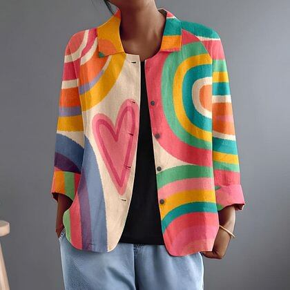 Matilda | Chaqueta tipo camisa de corte holgado con botones