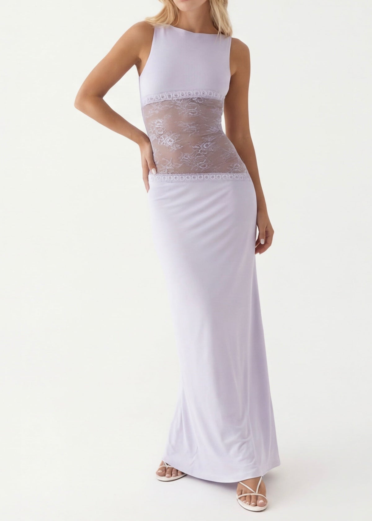 Estefanía  | Vestido maxi con corte de velo