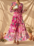 Mabel | Vestito a portafoglio con stampa floreale