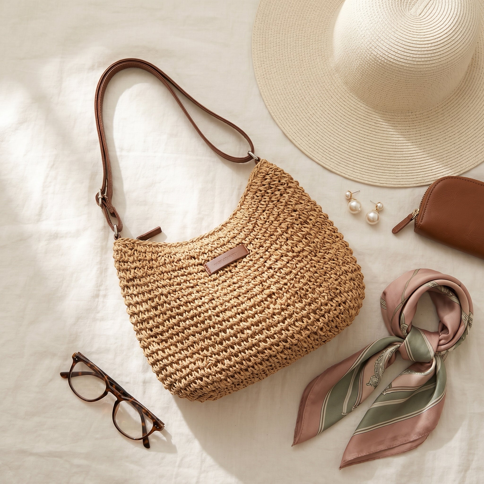 Rosa | Bolso trenzado elegante