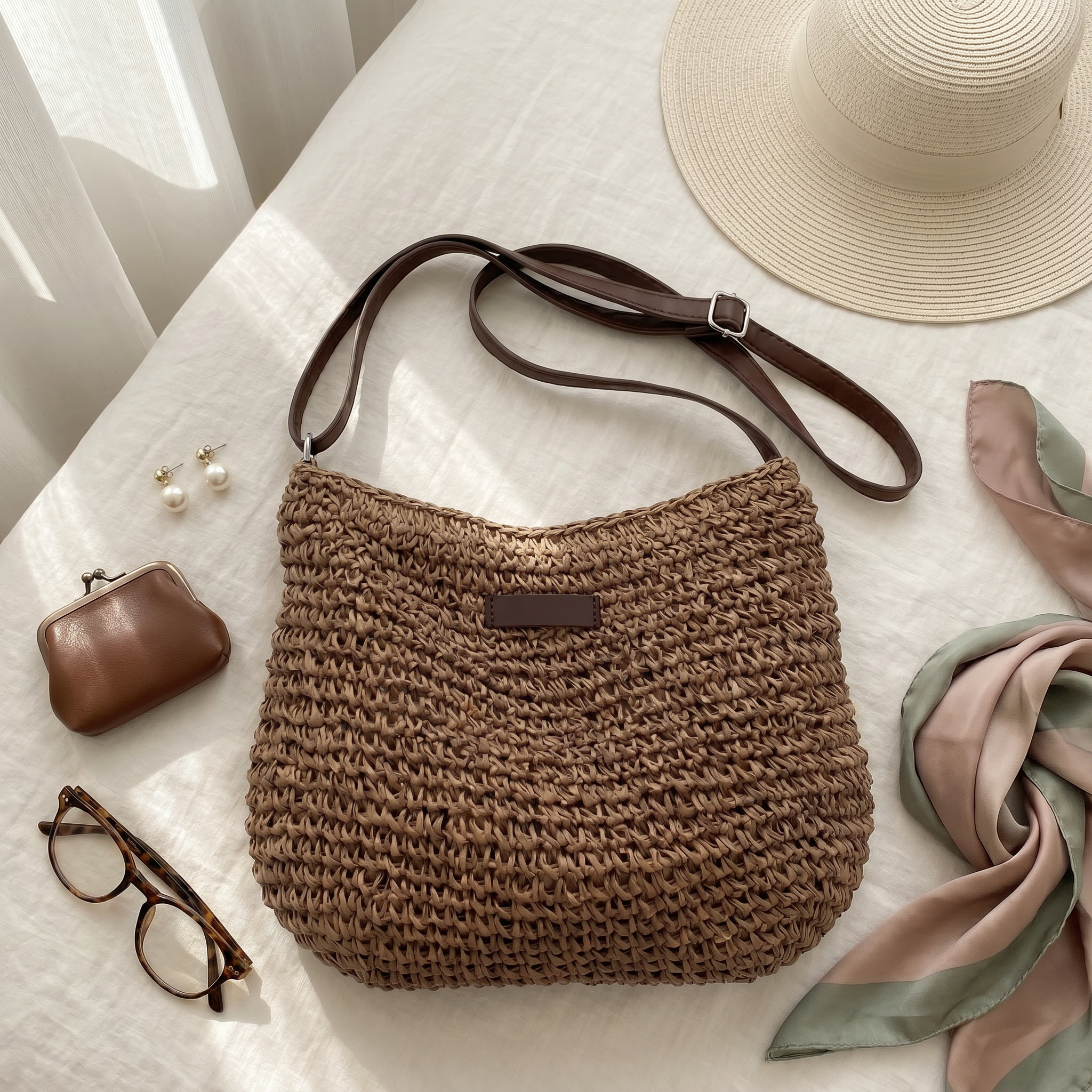 Rosa | Bolso trenzado elegante