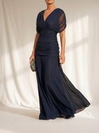 Luna | Vestido azul elegante