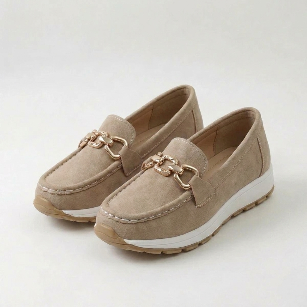 Paula | Mocasines ortopédicos con hebilla plana
