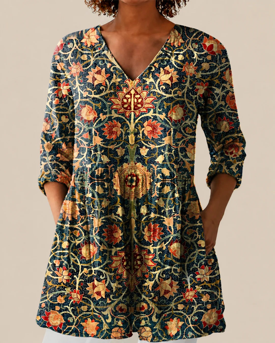 Patricia | Blusa larga con un estampado llamativo