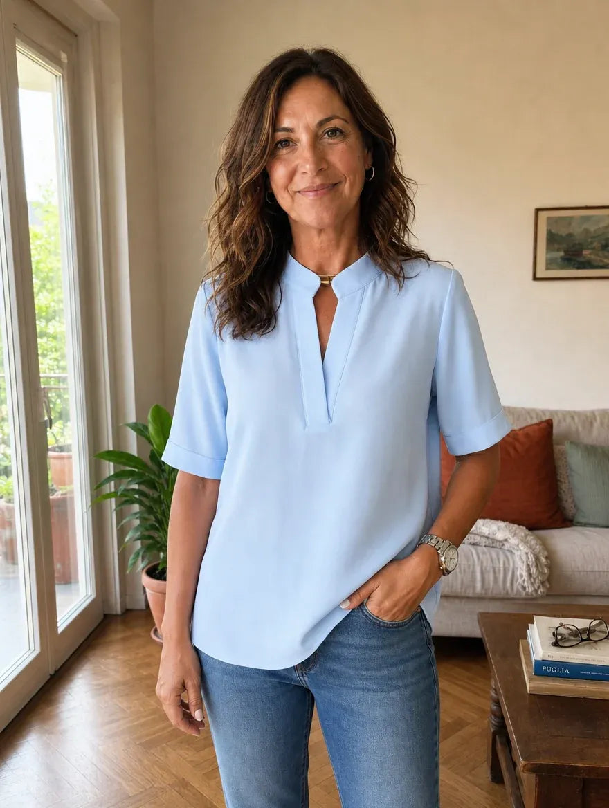 Raquel | Blusa con cuello en V