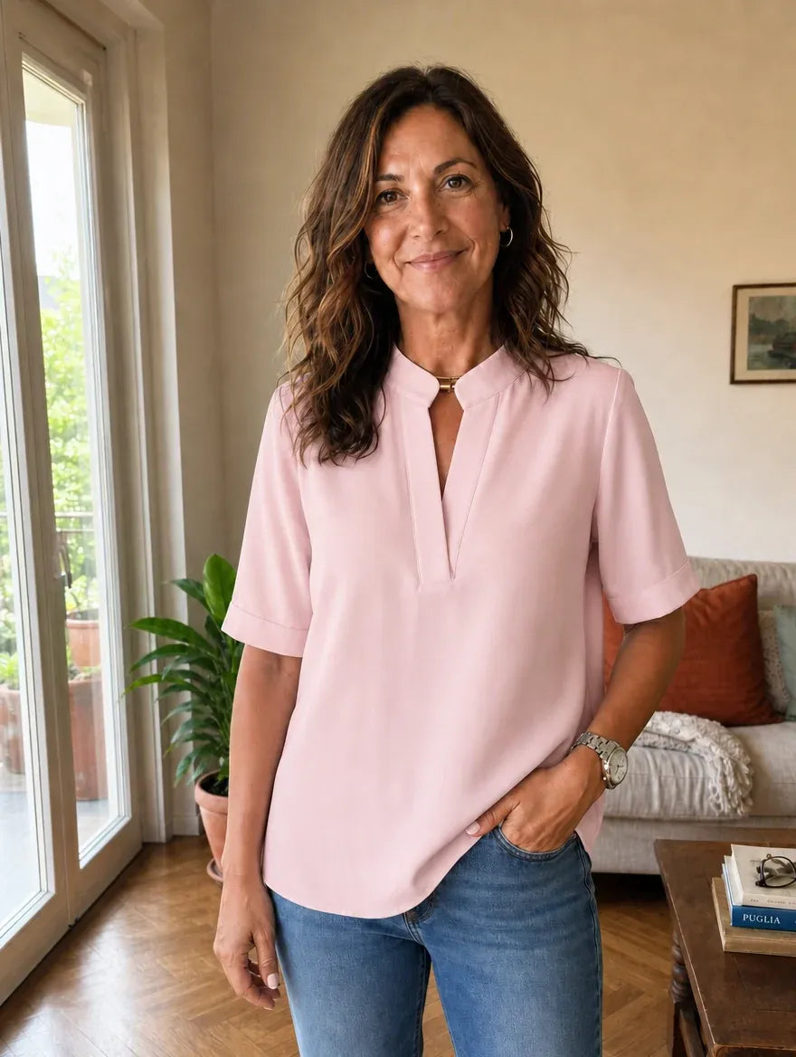 Raquel | Blusa con cuello en V