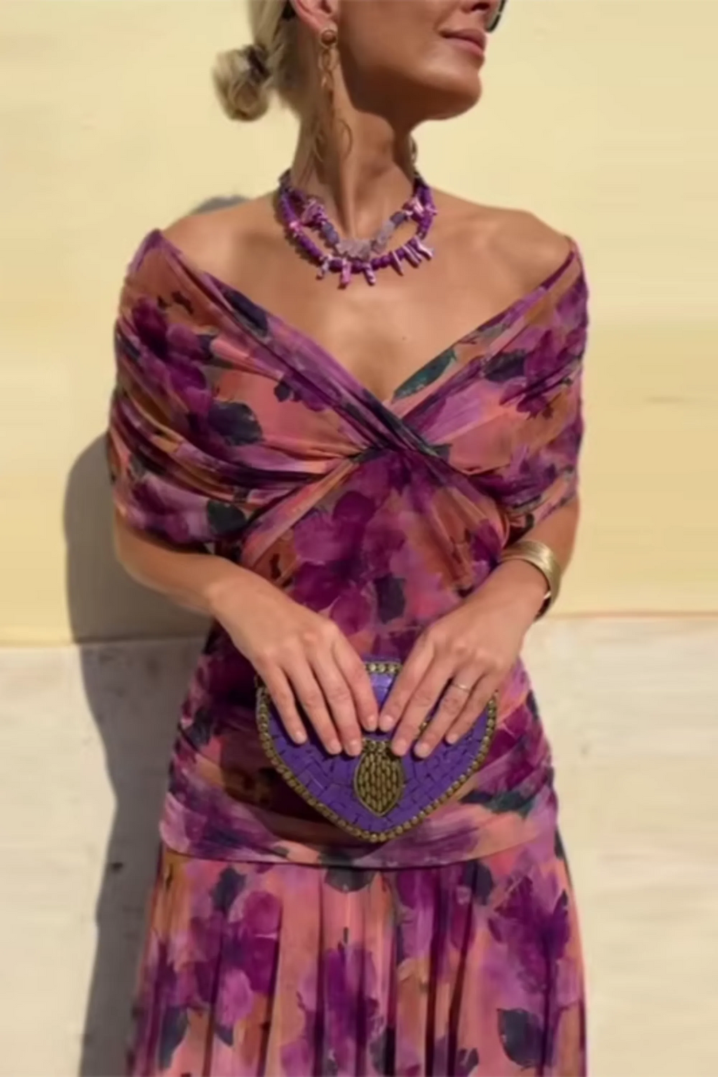 Erika | Vestido elegante con motivo floral