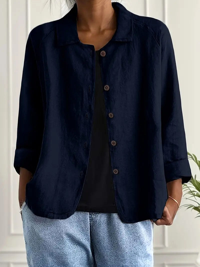 Ester | Chaqueta tipo camisa de corte holgado con botones