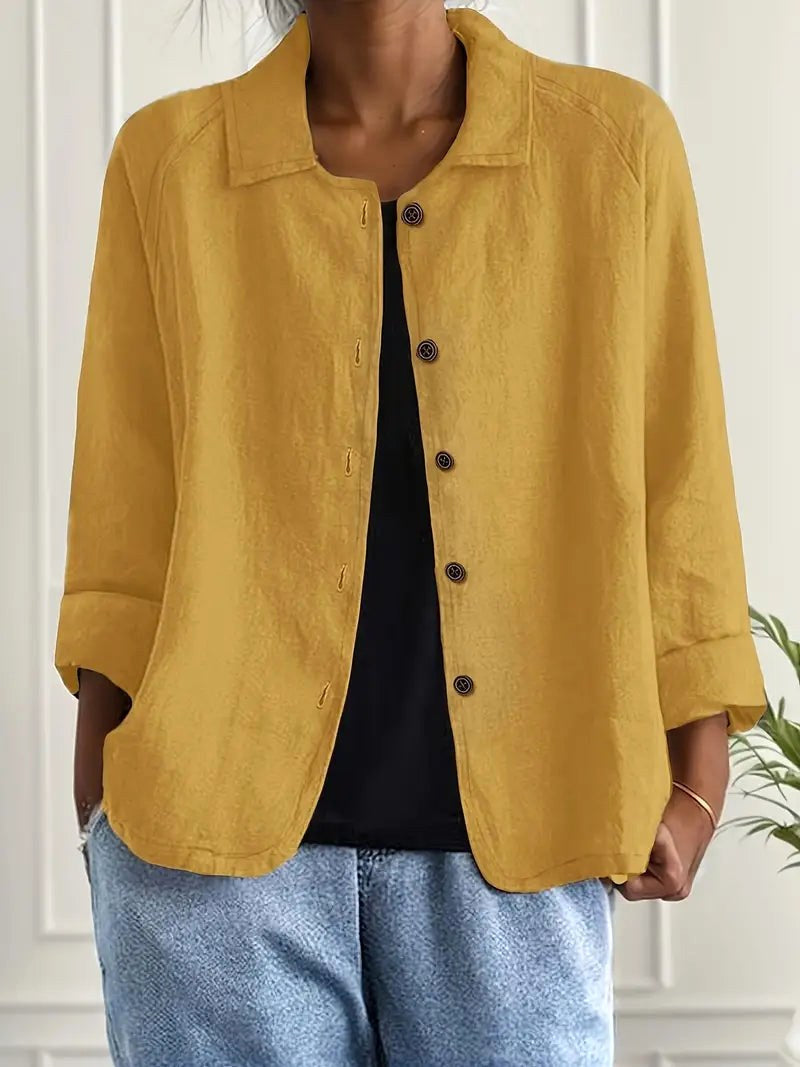 Maria José | Chaqueta tipo camisa de corte holgado con botones