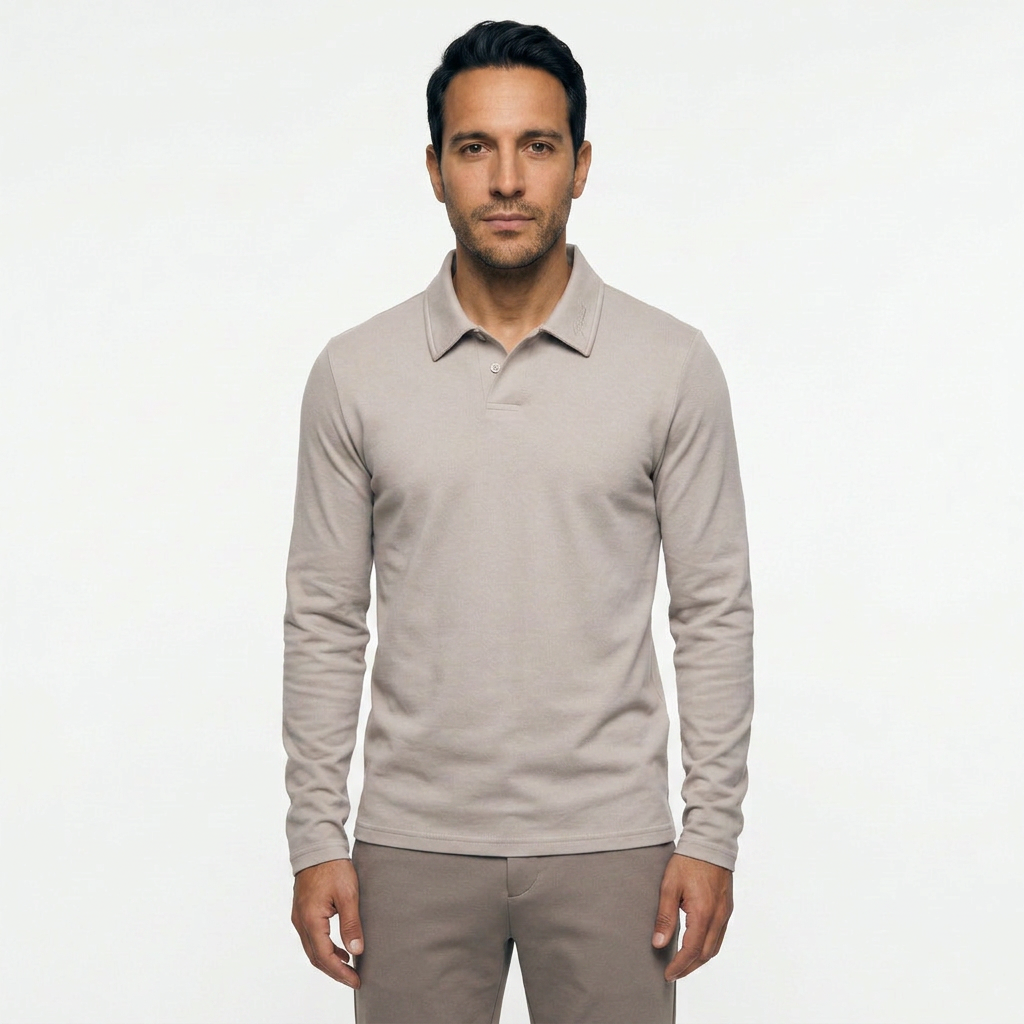 Polo Manga Larga Hombre