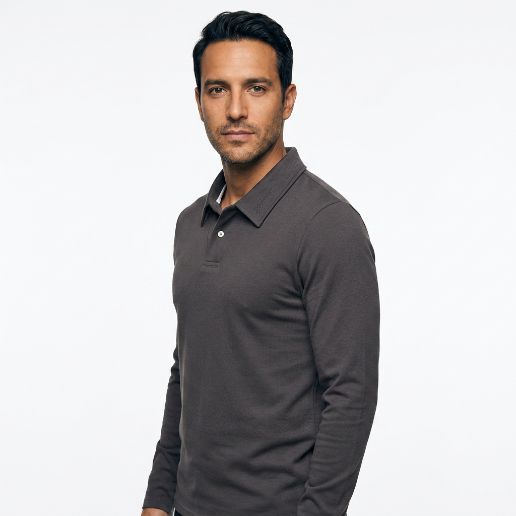 Polo Manga Larga Hombre