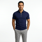 Polo Hombre Cremallera Slim Fit Transpirable