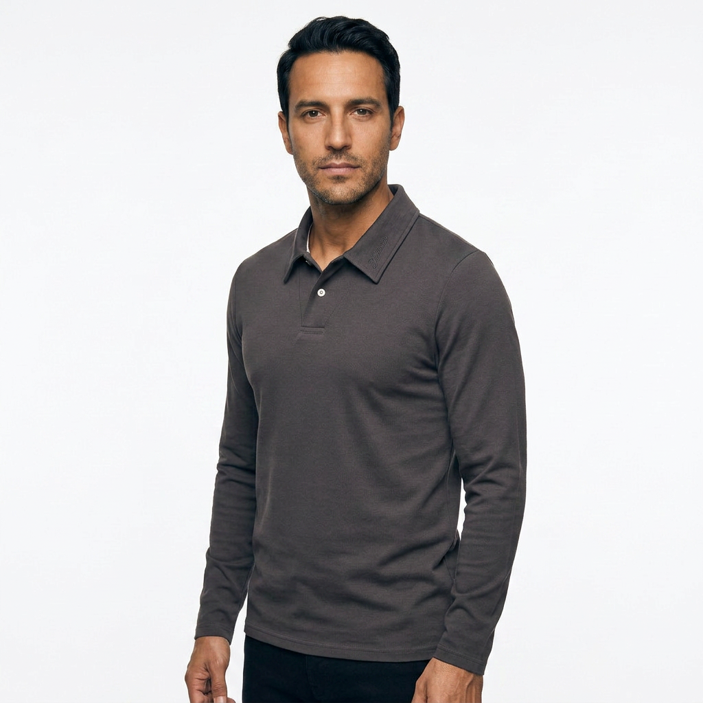 Polo Manga Larga Hombre