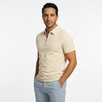 Polo Hombre Cremallera Slim Fit Transpirable