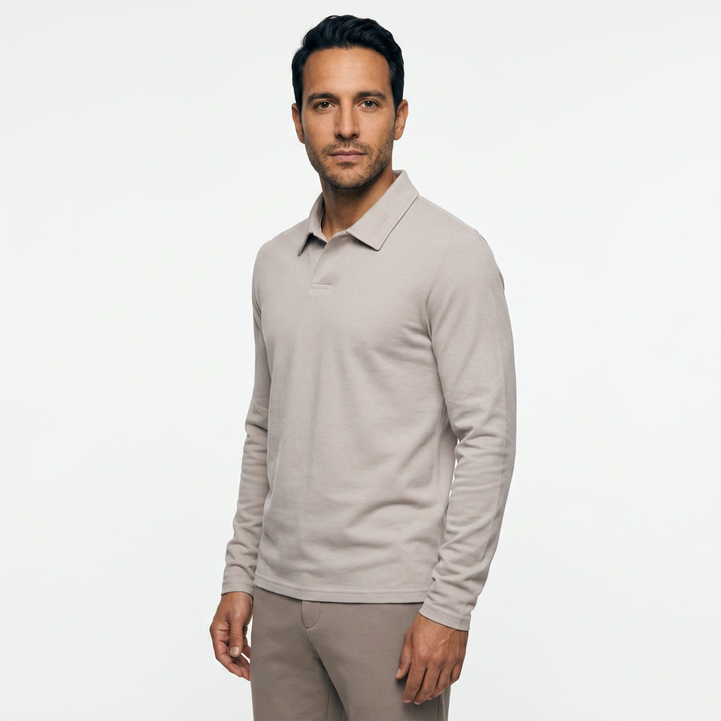 Polo Manga Larga Hombre