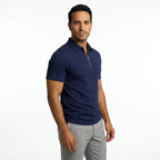 Polo Hombre Cremallera Slim Fit Transpirable