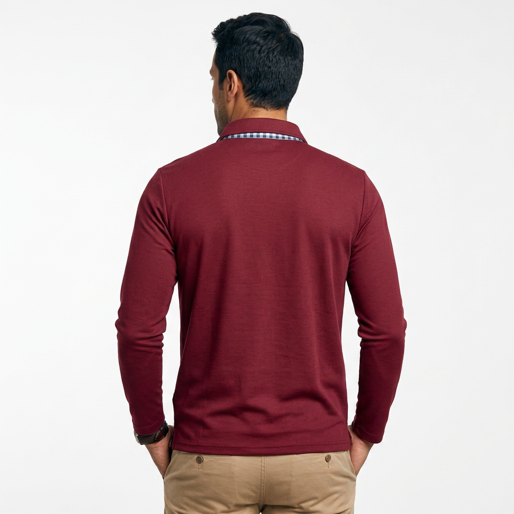 Polo Casual Manga Larga