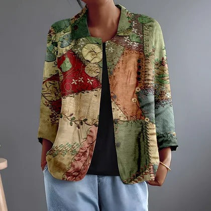 Laura | Chaqueta tipo camisa de corte holgado con botones