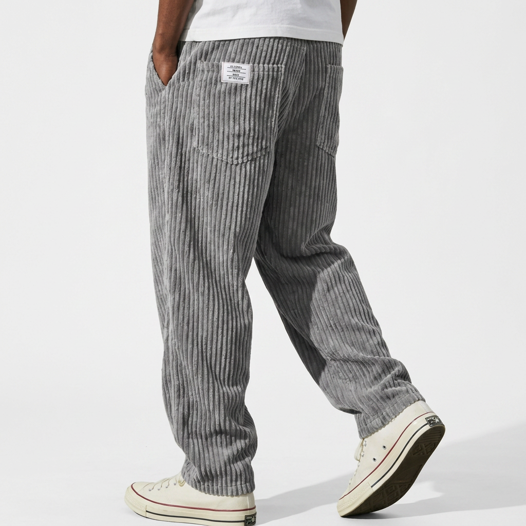 Pantalón Pana Relajado Hombre