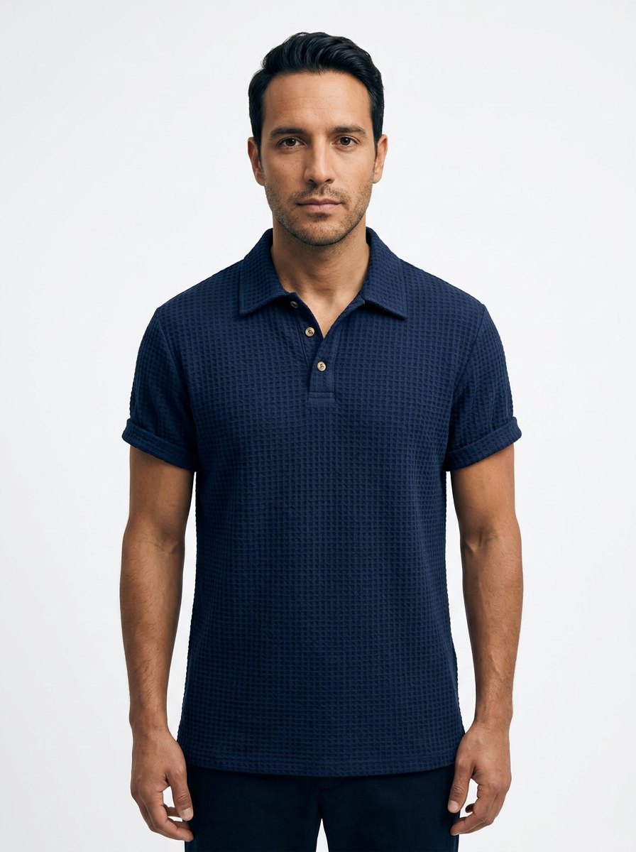 Polo Punto Waffle Hombre