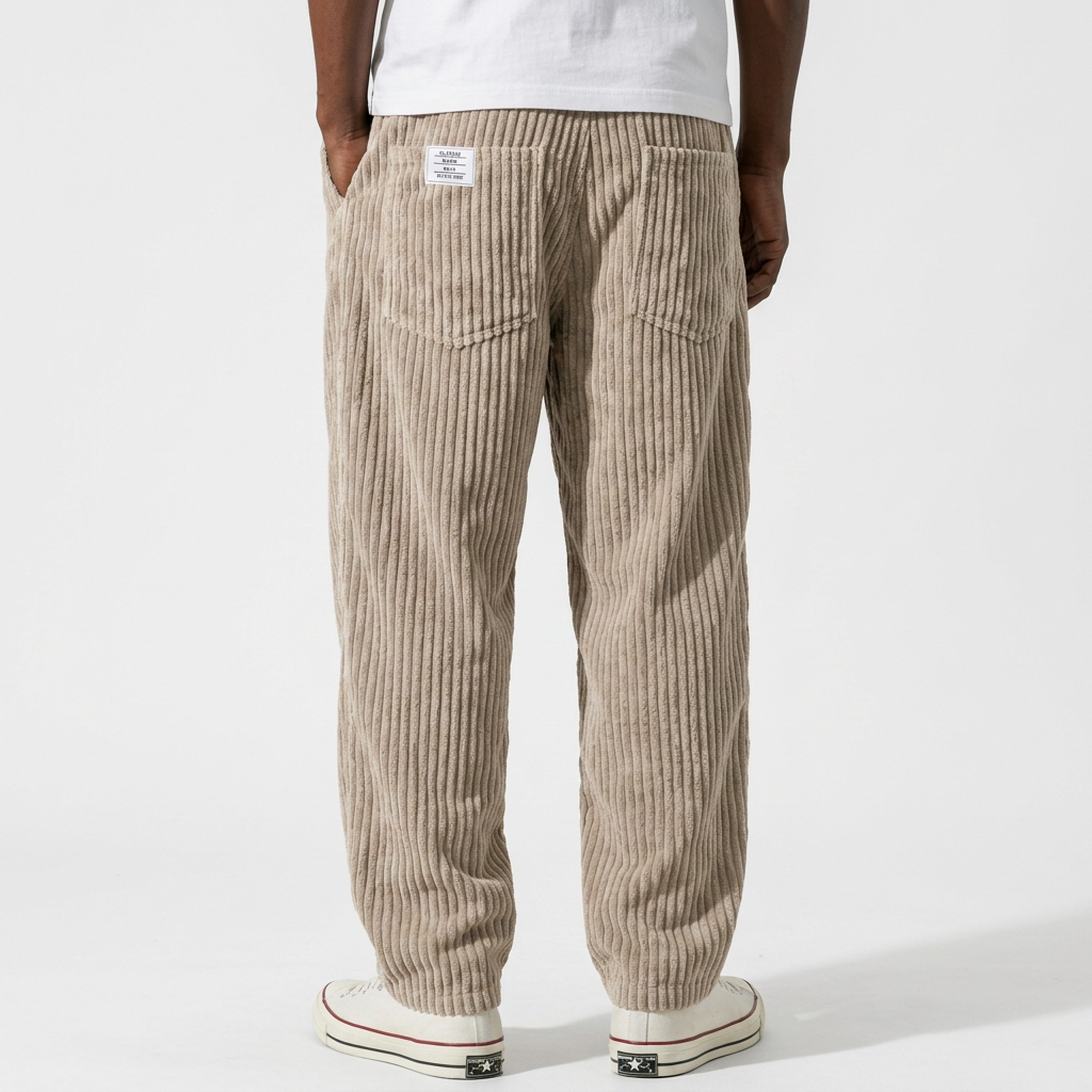 Pantalón Pana Relajado Hombre