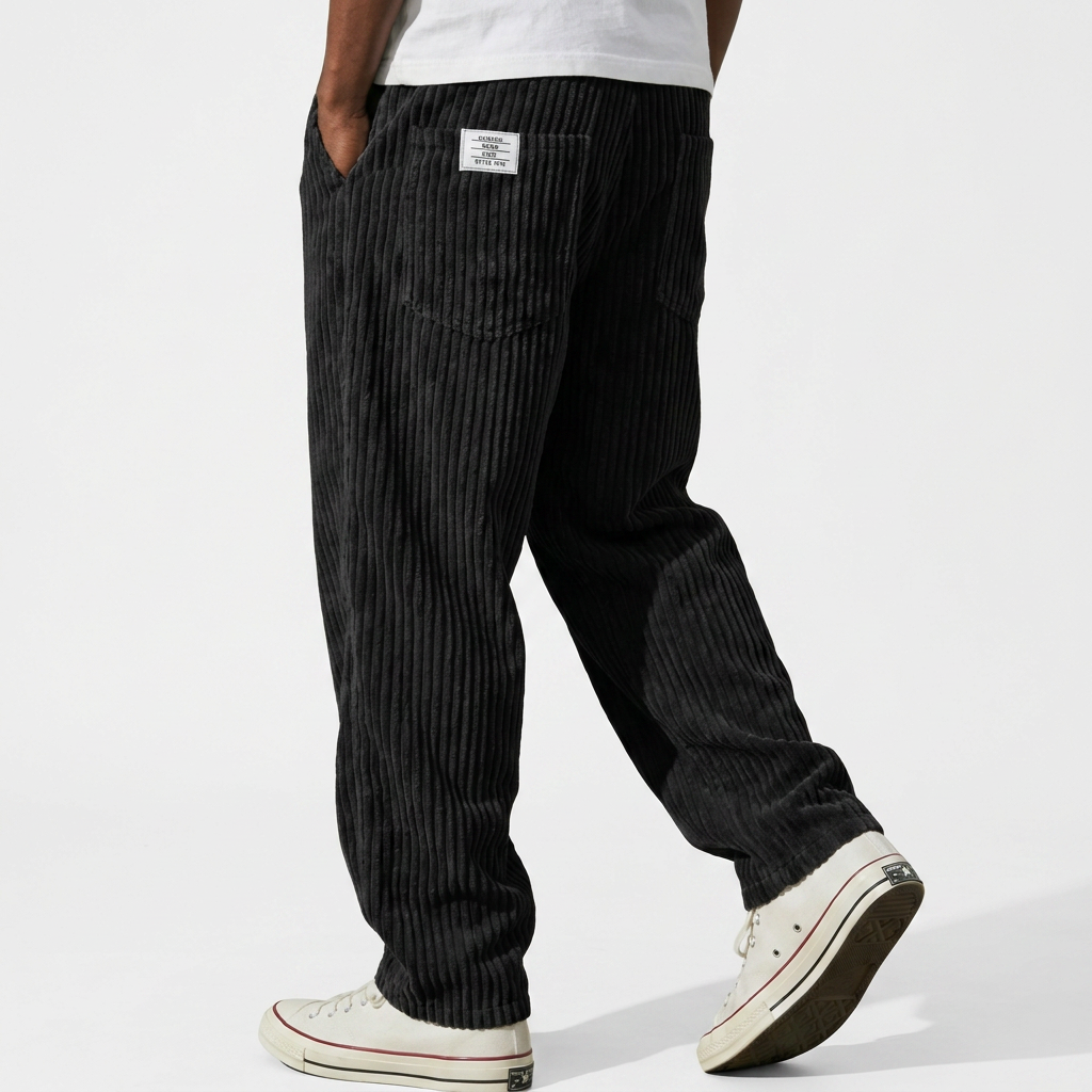 Pantalón Pana Relajado Hombre